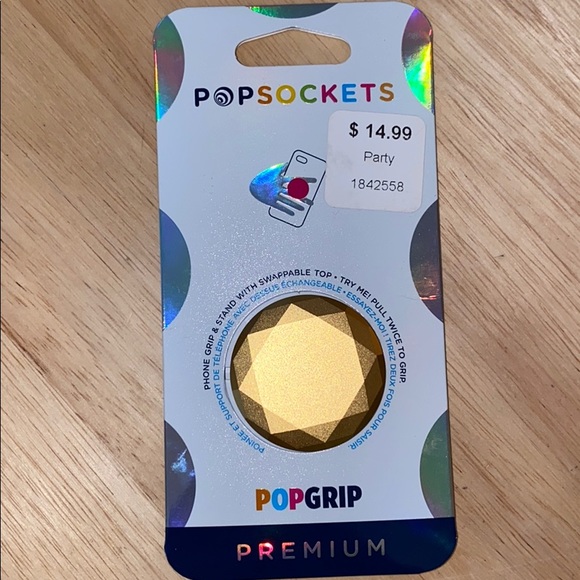 Gold Medallion Pop Socket